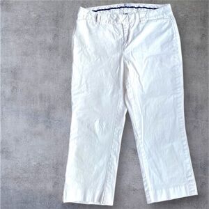 🎈GAP Pure White Cropped Stretch Pants 4